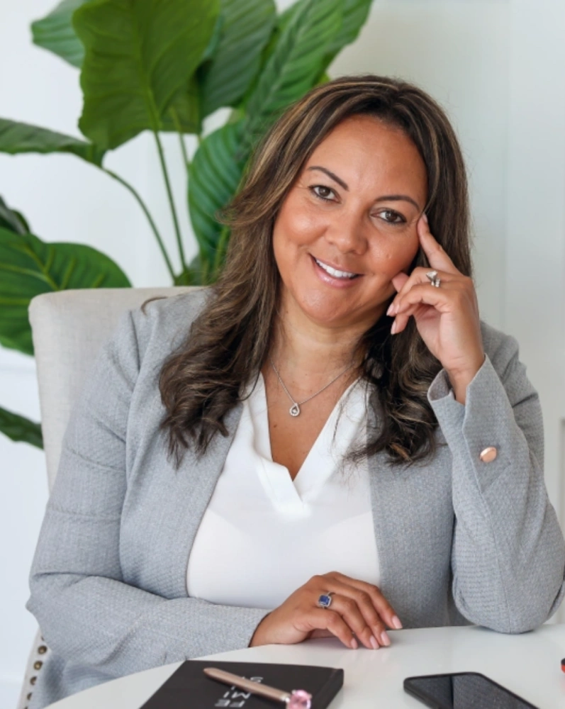 woman smiling