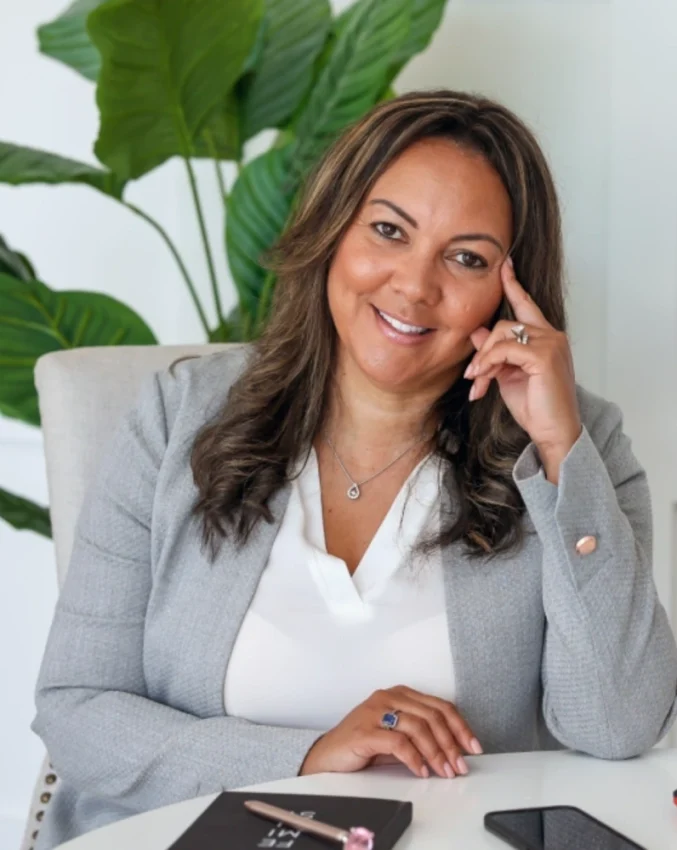 woman smiling